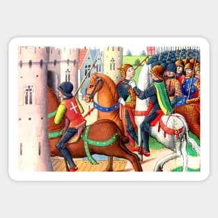 The capture of Joan of Arc by the Burgundians. Sticker